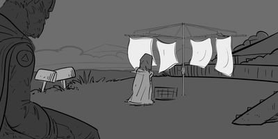 “I tried to Spacetime with Leslie today”.
 OTS (STATIC) - Glenrose’s back is still turned
* Get whole conversation like this