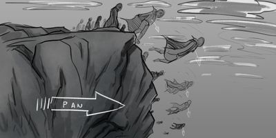 Like a synchronised swimming team entering a pool, the group members drop off the edge and into the darkness of the gorge. One by one, a fraction of a second apart, they willingly send themselves to oblivion.