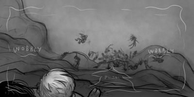 ...at the carnage below