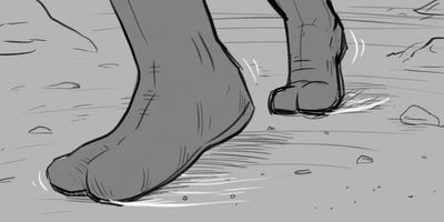 CU of their ninja boots