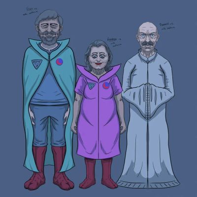 Early character designs.