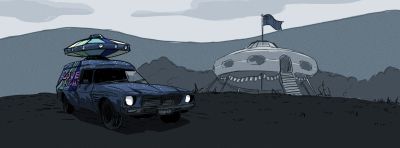 The main location is inspired by the Futuro House, an iconic prefabricated house designed by Matti Suuronen.